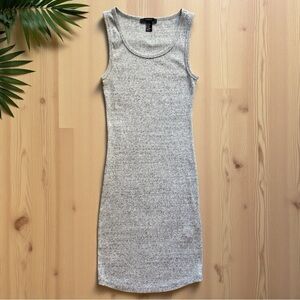 FOREVER 21 Ribbed Knit Tank Dress – Heather Gray – XS